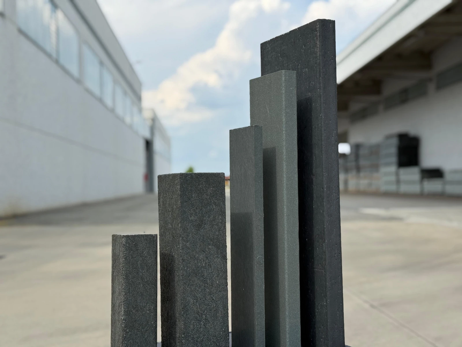 listelli travetti profili in plastica riciclata resistenti alle intemperie